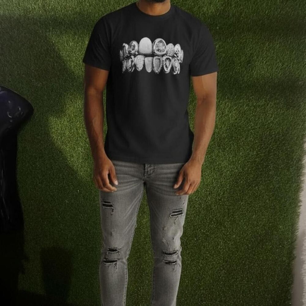 Pacsun Men's Black and Grey T-shirt